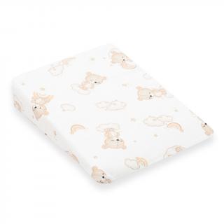 Poťah na detský vankúš - klin New Baby BASIC 30x37cm bear beige