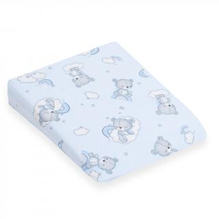 Poťah na detský vankúš - klin New Baby BASIC 30x37cm bear blue