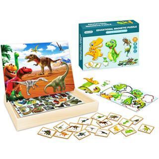 Puzzle magnetické Dinosaury