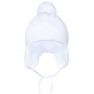 Zimná detská čiapočka New Baby biela 98 (2-3 r)