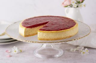 Bezlepkový Raspberry Cheesecake Veľkosť: Celá Torta | 12ks