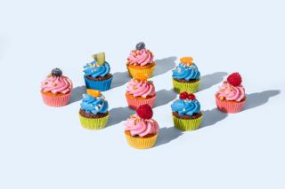 Mini Mix Blue & Pink Cupcake 30ks