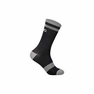 Cyklistické ponožky POC Lure MTB Sock Long Uranium Black/Granite Grey Veľkosť: S