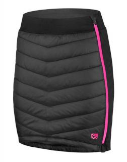 Dámska zateplené sukne Etape ALASKA, čierna / ružová Veľkosť: L