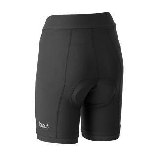 Dámske cyklistické nohavice DOTOUT Instinct, black-black Veľkosť: XL