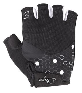 Dámske cyklistické rukavice ETAPE BETTY, čierna / biela Veľkosť: L