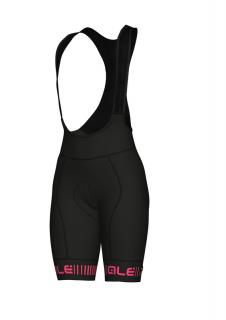 Dámske letné cyklistické nohavice ALÉ GRAPHICS PRR STRADA LADY, black/fluo pink Veľkosť: S