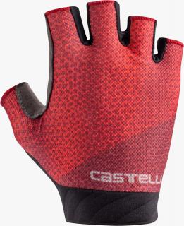Dámske letné cyklistické rukavice CASTELLI Roubaix Gel 2, hibiscus Veľkosť: L