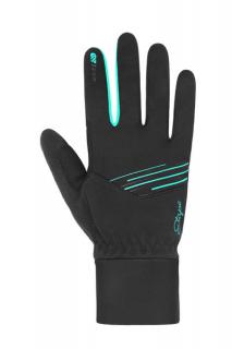 Dámske zimné rukavice Etape JASMINE WS+, čierna/mint Veľkosť: L