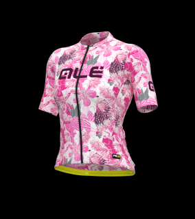 Dámsky letný cyklistický dres ALÉ PR-R AMAZZONIA, fluo pink Veľkosť: S