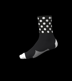 Letné cyklistické ponožky ALÉ ACCESSORI BUBBLE, black Veľkosť: S/36-39