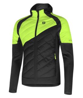 Pánska zimná športová bunda Etape CRUX PRO 2.0, čierna/žltá fluo Veľkosť: L