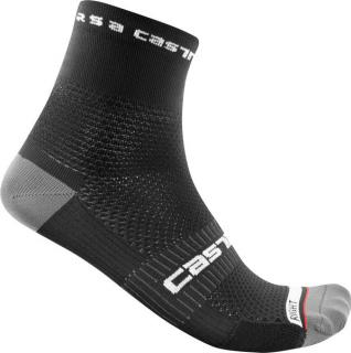 Pánske cyklistické ponožky CASTELLI Rosso Corsa Pro 9, black Veľkosť: XXL