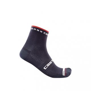 Pánske cyklistické ponožky CASTELLI Rosso Corsa Pro 9, Savile blue Veľkosť: S/M