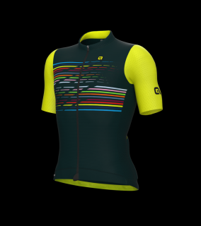 Pánsky letný cyklistický dres ALÉ LOGO PR-S, dark green Veľkosť: M