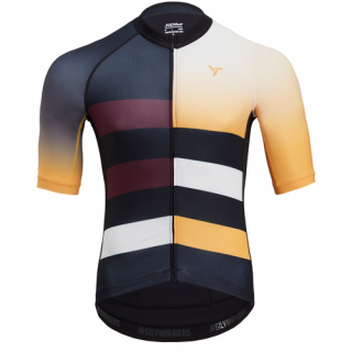 Pánsky letný cyklistický dres SILVINI Mazzano, black-yellow Veľkosť: 3XL