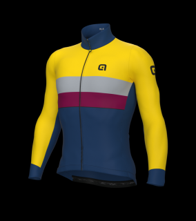 Pánsky zateplený cyklistický dres ALÉ CHAOS OFF ROAD - GRAVEL, farba yellow Veľkosť: M