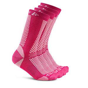 Ponožky CRAFT Warm 2-pack Farba: Ružová, Veľkosť: 34-36