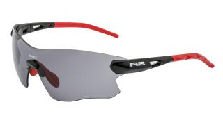 Športové slnečné okuliare R2 SPIN Farba šošovky: grey, Farba rámu: black