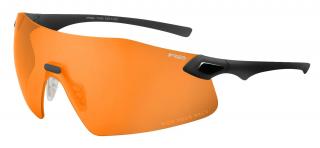 Športové slnečné okuliare R2 VIVID XL Farba šošovky: orange, Farba rámu: black