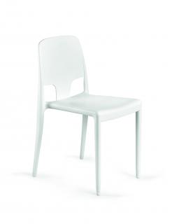Celoplastová stolička Margot Farba: Biela