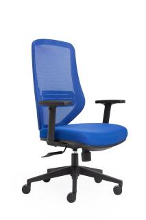Ergonomická stolička KELLY Prevedenie: Blue/Blue bez opierky