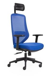Ergonomická stolička KELLY Prevedenie: Blue/Blue s opierkou