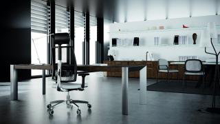 Kancelárska stolička LED LUX-NET / Modena 95 Antracit