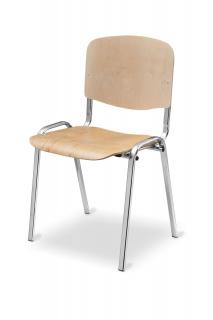 Konferenčná stolička ISO WOOD Farba konštrukcie: Chrómovaná