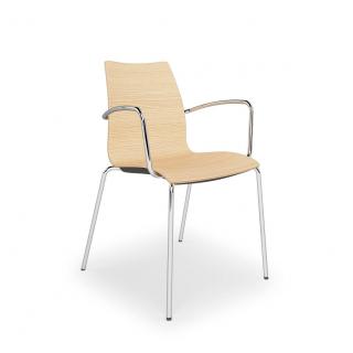 Luxusná drevená stolička STYLE Prevedenie: 4CR/P