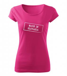 DRAGOWA dámske tričko made in slovakia, ružová 150g/m2 Veľkosť: XL
