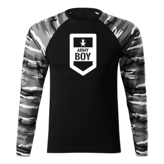 DRAGOWA Fit-T tričko s dlhým rukávom army boy, metro 160g/m2 Veľkosť: 3XL