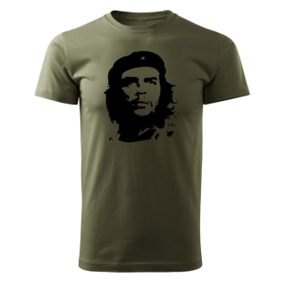 DRAGOWA krátke tričko Che Guevara, olivová 160g/m2 Veľkosť: 3XL