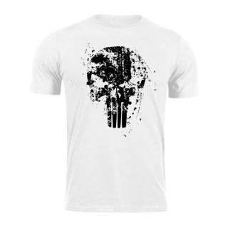 DRAGOWA krátke tričko Frank the Punisher, biela 160g/m2 Veľkosť: M