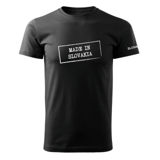 DRAGOWA krátke tričko made in slovakia, čierna 160g/m2 Veľkosť: L