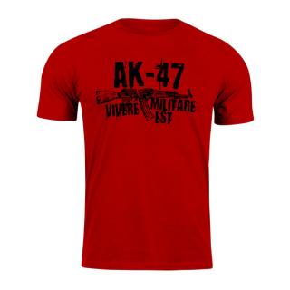 DRAGOWA krátke tričko Seneca AK-47, červená 160g/m2 Veľkosť: 3XL