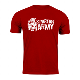 DRAGOWA krátke tričko spartan army Aristón, červená 160g/m2 Veľkosť: 3XL