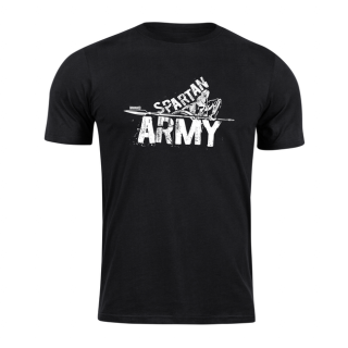 DRAGOWA krátke tričko spartan army Nabis, čierna 160g/m2 Veľkosť: 3XL