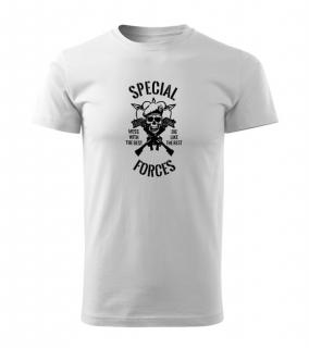 DRAGOWA krátke tričko special forces, biela 160g/m2 Veľkosť: 3XL