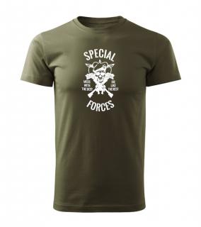 DRAGOWA krátke tričko special forces, olivová 160g/m2 Veľkosť: 3XL