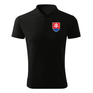 DRAGOWA polokošela malý farebný slovenský znak, čierna 200g/m2 Veľkosť: 4XL