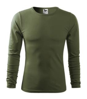 Fit-T LS Tričko pánske Varianta: khaki, Velikost: 2XL