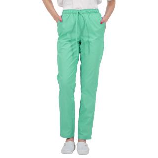 Komfortné zdravotnícke nohavice ALESSI UNISEX – zelené Veľkosť: XL