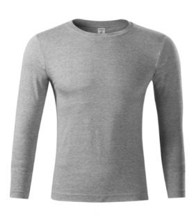 Progress LS Tričko unisex Varianta: tmavosivý melír, Velikost: 2XL