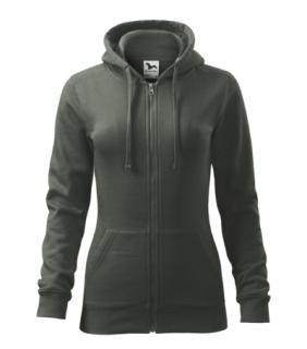 Trendy Zipper Mikina dámska Varianta: tmavá bridlica, Velikost: 2XL