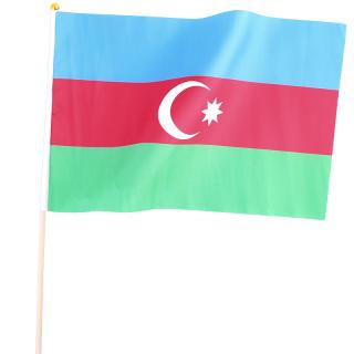 Azerbajdžan vlajka malá (Vlajka Azerbajdžanu - 100% polyester, rozmery (Š x V) - 45x30cm)