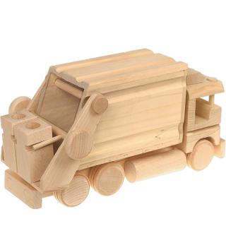 Drevené hračky pre chlapcov Smetiarske auto (Detské drevene hračky)