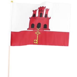 Gibraltár vlajka malá (Vlajka Gibraltáru - 100% polyester, rozmery (Š x V) - 45x30cm)
