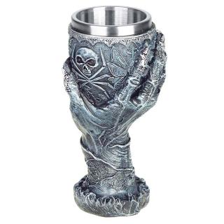 Kráľovský pohár na víno Ruka (Dekorácia na poličku)