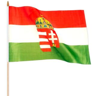 Maďarská vlajka s erbom 40x30cm (Vlajka Maďarská s erbom)
